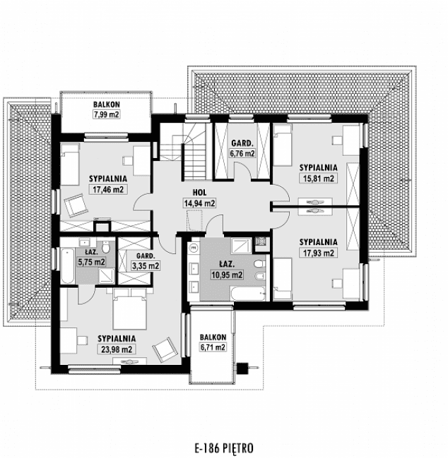 Rzut projektu E-186 -  