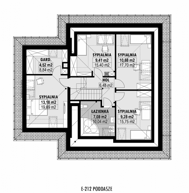 Rzut projektu E-212 -  
