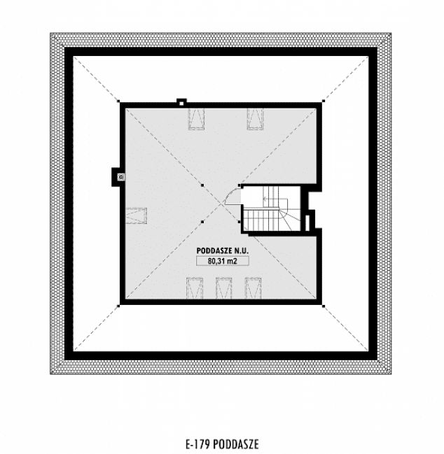 Rzut projektu E-179 -  