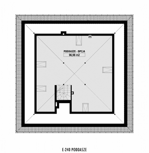 Rzut projektu E-240 -  