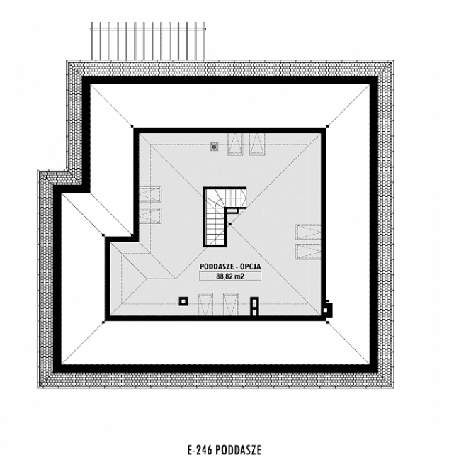 Rzut projektu E-246 -  