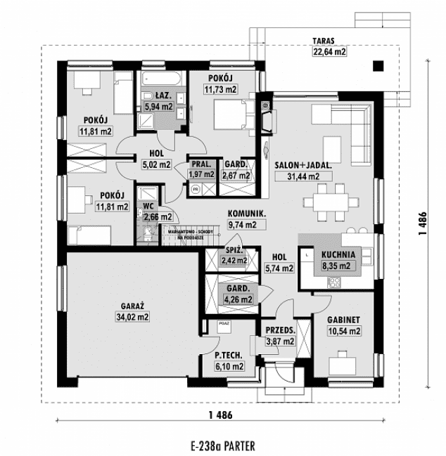Rzut projektu E-238a -  