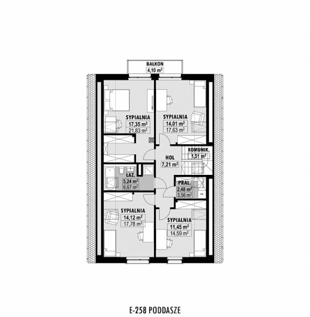 Rzut projektu E-258 -  