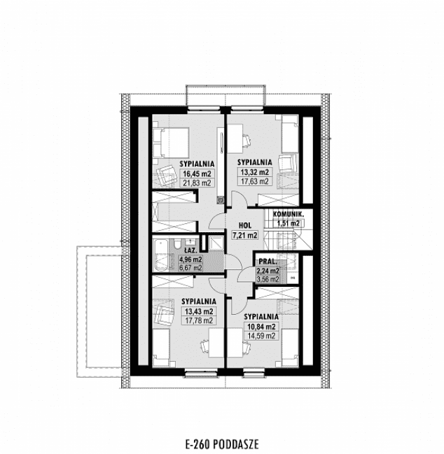 Rzut projektu E-260 -  