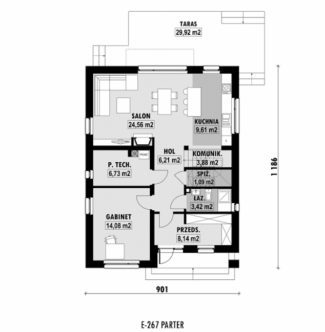 Rzut projektu E-267 -  
