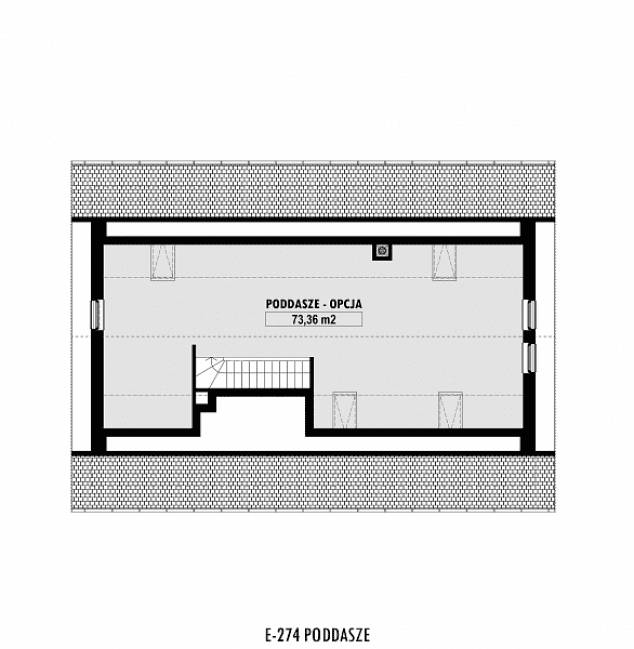 Rzut projektu E-274 -  