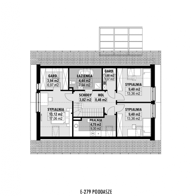 Rzut projektu E-279 -  