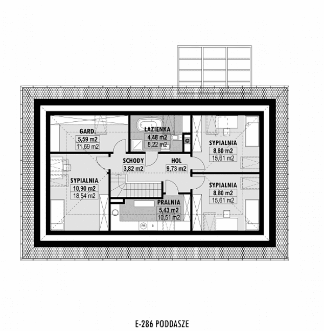 Rzut projektu E-286 - 