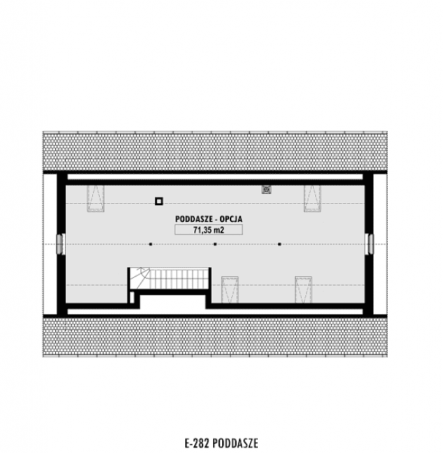 Rzut projektu E-282 -  