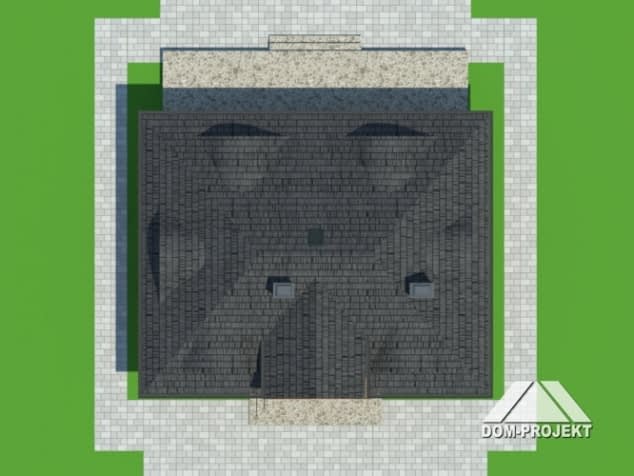 Rzut projektu chmielniki małe dw 19 - Sytuacja