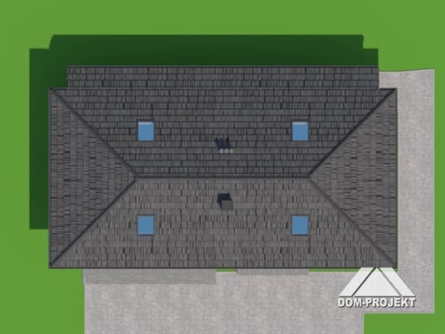 Rzut projektu garaż G2 (08) - Sytuacja