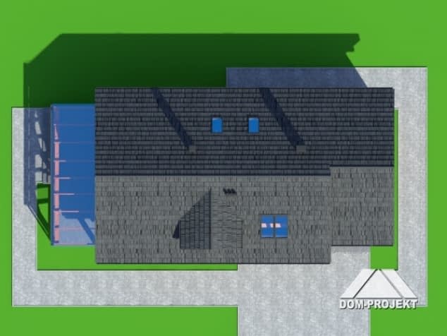 Rzut projektu osiek 34 dw - Sytuacja