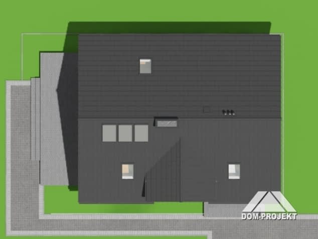 Rzut projektu ścinawka 9m - Sytuacja