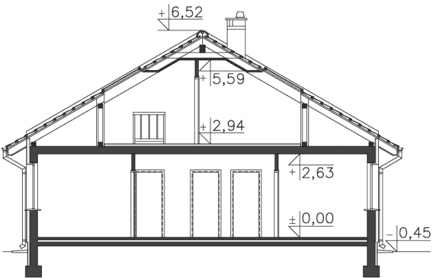 Rzut projektu Seattle (LMBL17) - Przekrój