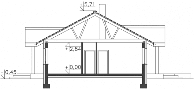 Rzut projektu Lille (LMB68) - Przekrój