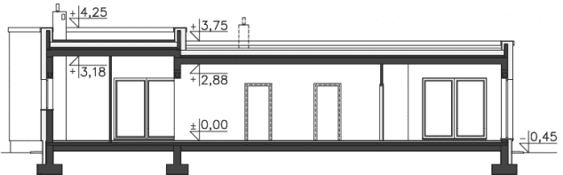 Rzut projektu Nokia (DCB84) - Przekrój