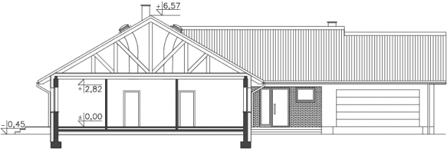 Rzut projektu Noordwijk (DCB137) - Przekrój