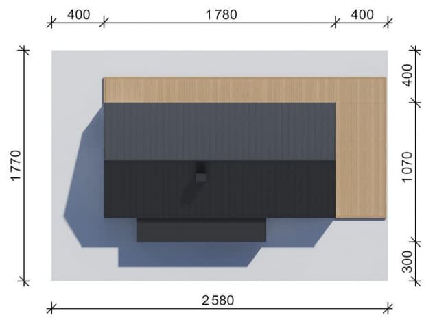 Rzut projektu NewHouse 730 - Usytuowanie na działce