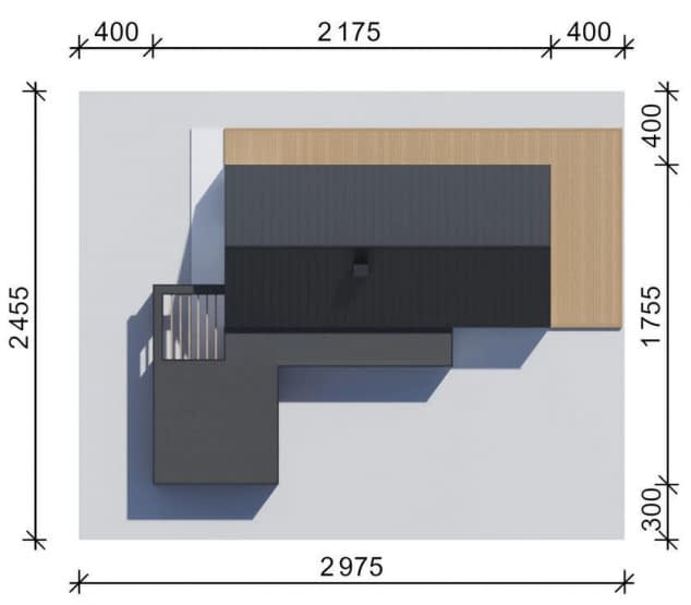 Rzut projektu NewHouse 730 G2 w1 - Usytuowanie na działce