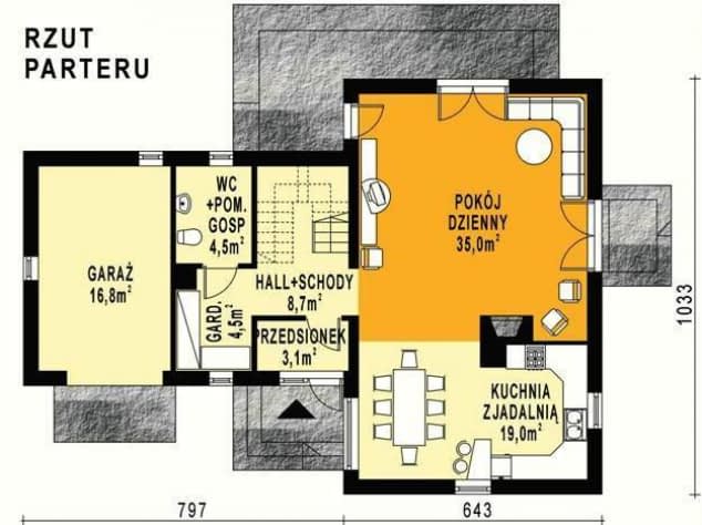 Rzut projektu WB-3942 - 
