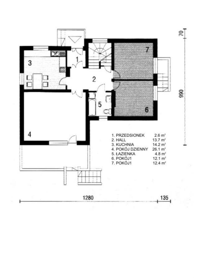 Rzut projektu WB-3330 - 