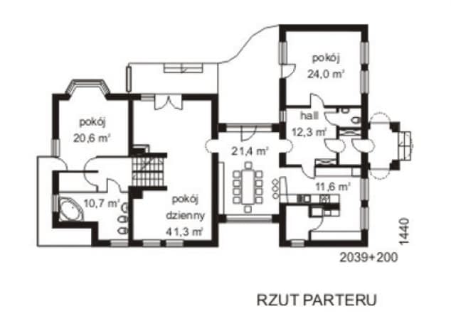 Rzut projektu WB-3380 - 