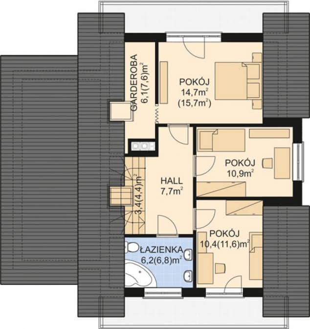 Rzut projektu APS 110 NEW - 