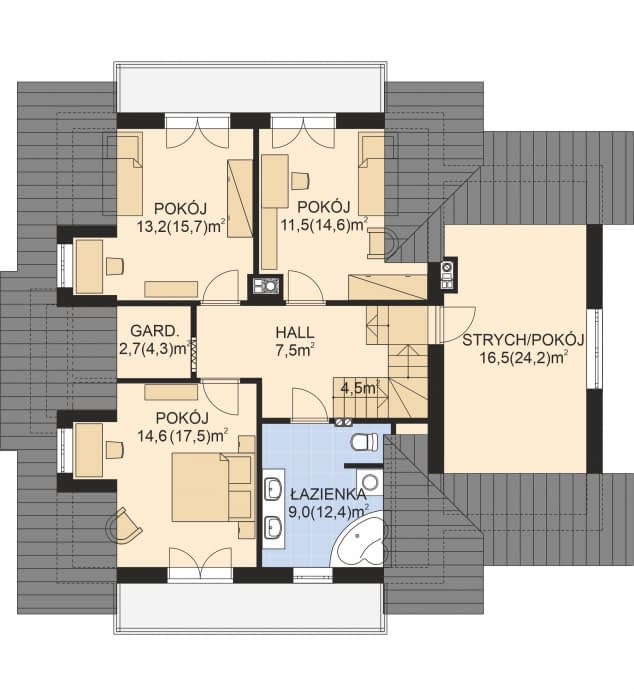 Rzut projektu APS 260 - 