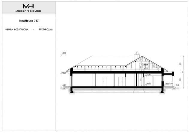Rzut projektu NewHouse 717 - Przekrój