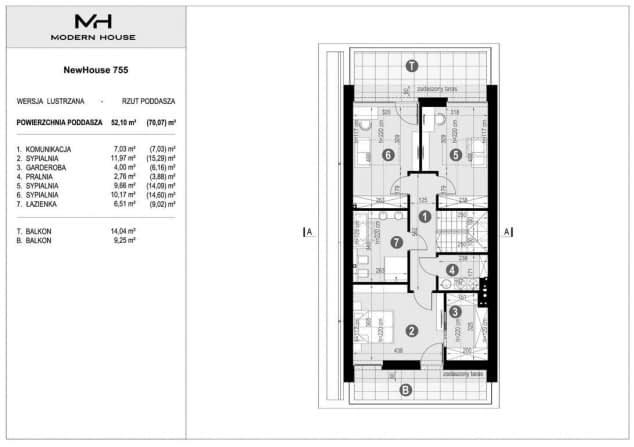 Rzut projektu NewHouse 755 - Rzut parteru