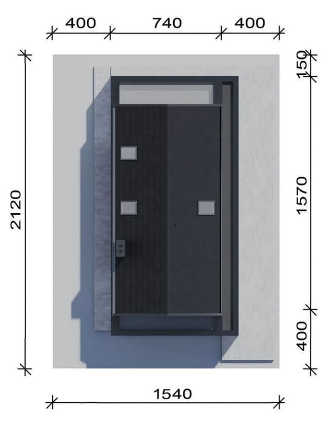 Rzut projektu NewHouse 755 - Usytuowanie na działce