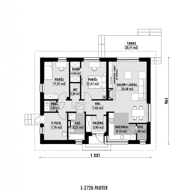 Rzut projektu E-272b - 