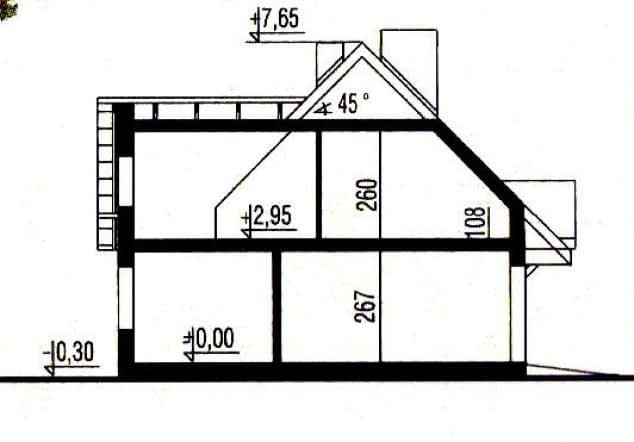 Rzut projektu WB-3387_II_ETAP - Przekrój