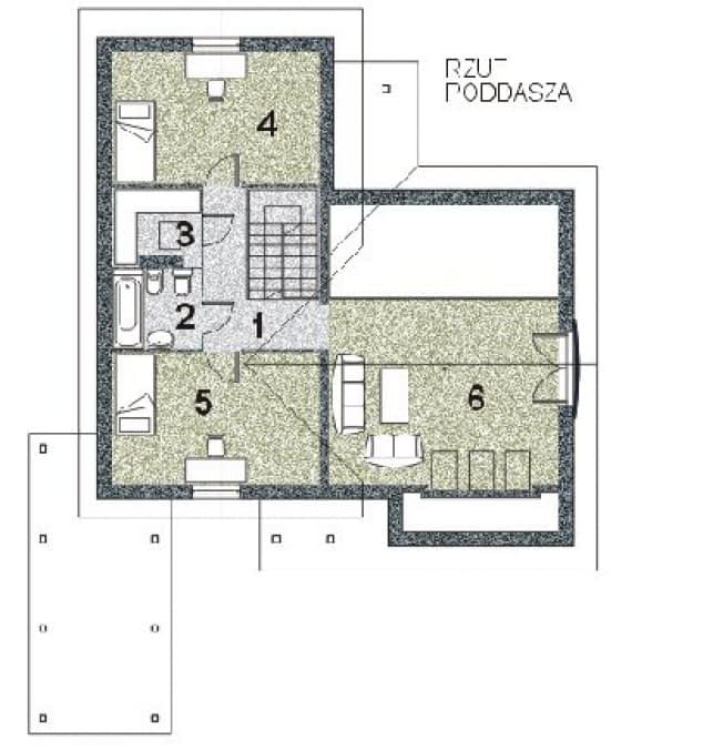 Rzut projektu WB-3492 - 