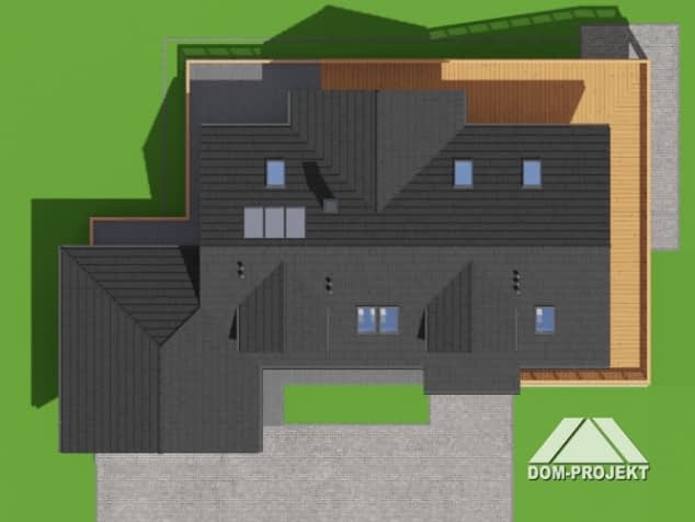 Rzut projektu wyżne 1 dw - Sytuacja