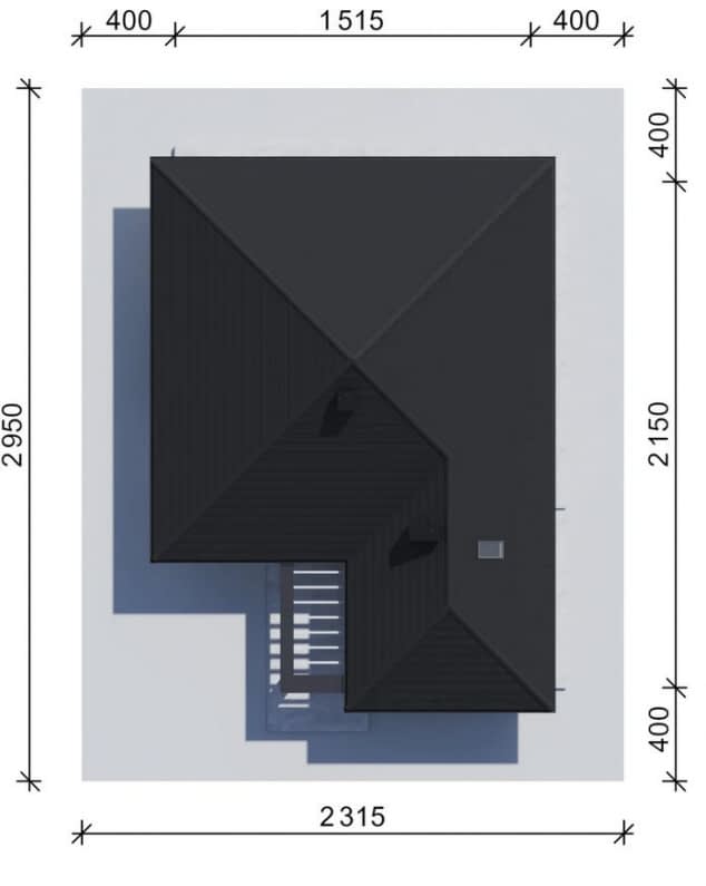 Rzut projektu NewHouse 761 w3 - Usytuowanie na działce