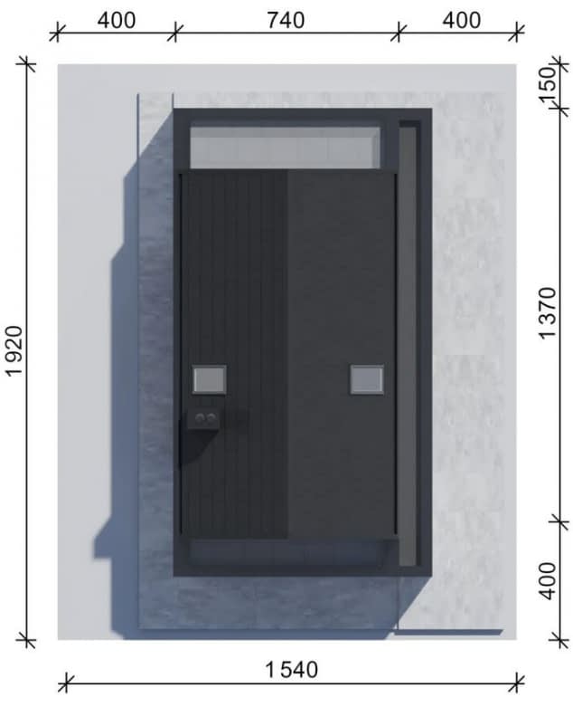 Rzut projektu NewHouse 750 - Usytuowanie na działce