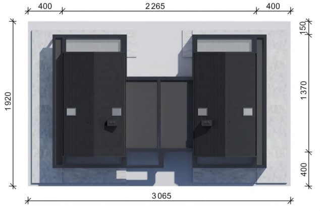 Rzut projektu NewHouse 753 D G1 - Usytuowanie na działce