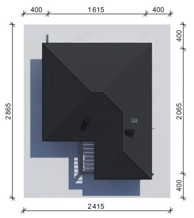 Rzut projektu NewHouse 770 - Usytuowanie na działce