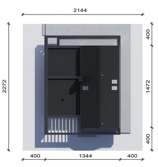 Rzut projektu NewHouse 790 w3 - Usytuowanie na działce