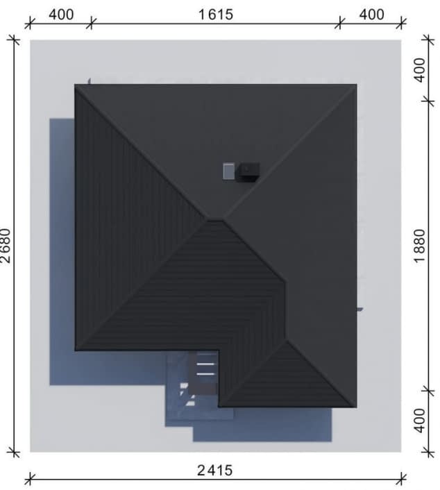 Rzut projektu NewHouse 761 w4 - Usytuowanie na działce