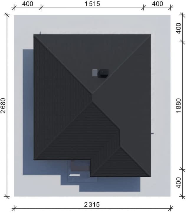 Rzut projektu NewHouse 761 w7 - Usytuowanie na działce