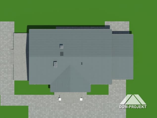 Rzut projektu chmielów 3 dw z garażem - Sytuacja