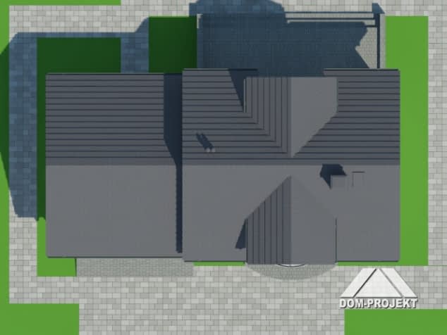 Rzut projektu gródek 55 - Sytuacja