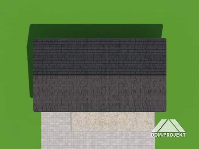 Rzut projektu garaż GDS 3w - Sytuacja