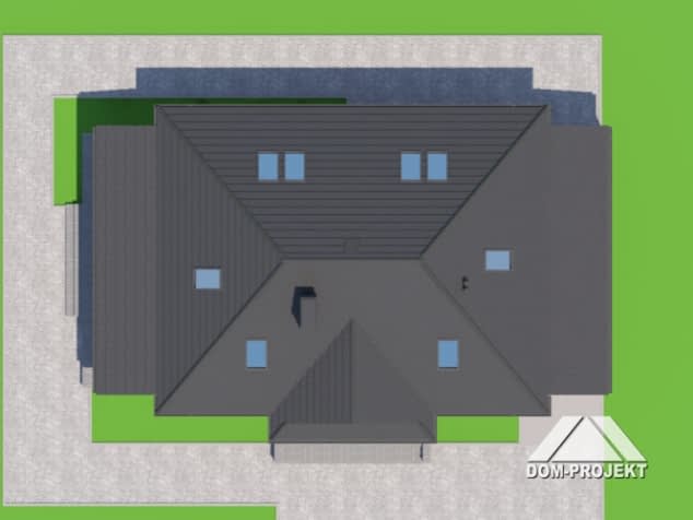 Rzut projektu chmielniki małe 7 dws - Sytuacja