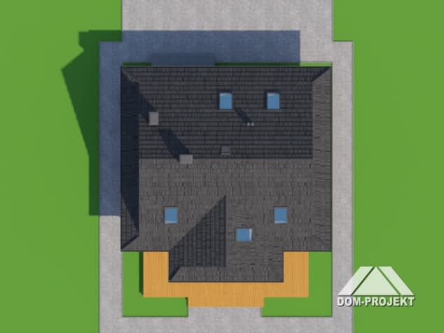 Rzut projektu jodłownik 3 dw - Sytuacja