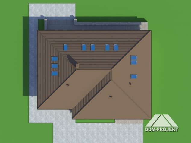 Rzut projektu astronowo duże - Sytuacja