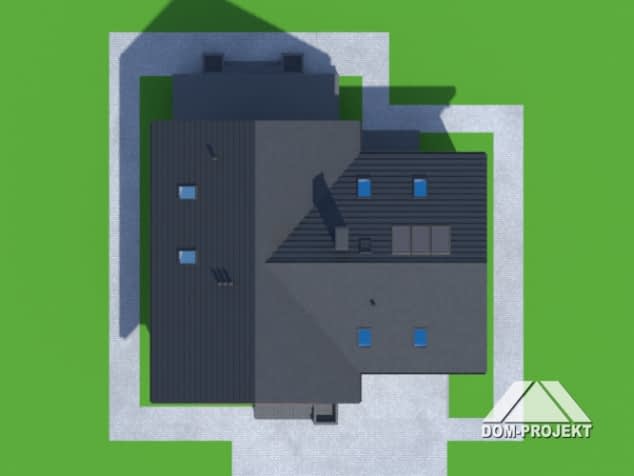 Rzut projektu krosno 5ggk - Sytuacja