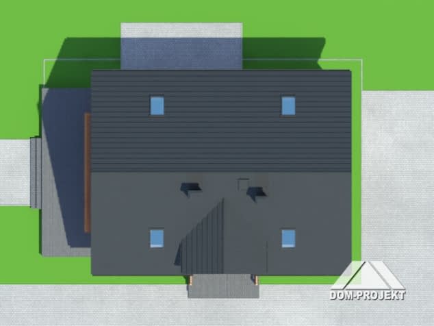 Rzut projektu żarnowiec 5dw - Sytuacja